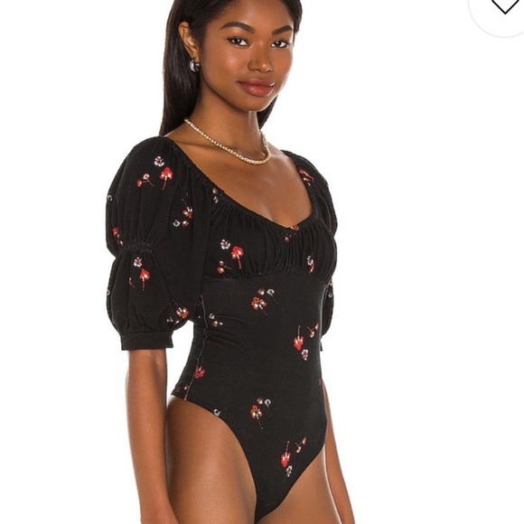 NWOT Free People Play Date Floral Bodysuit - Picture 3 of 11
